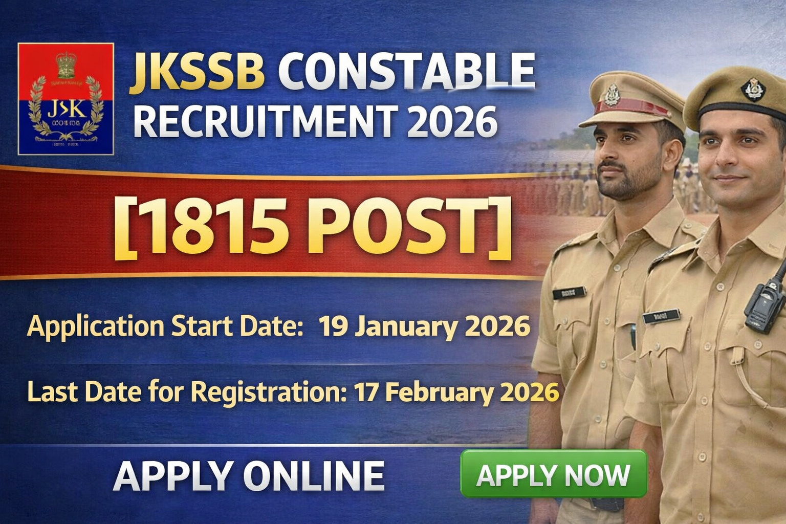 JK Police Constable Recruitment 2026