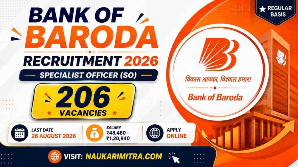 Bank of Baroda SO Recruitment 2026