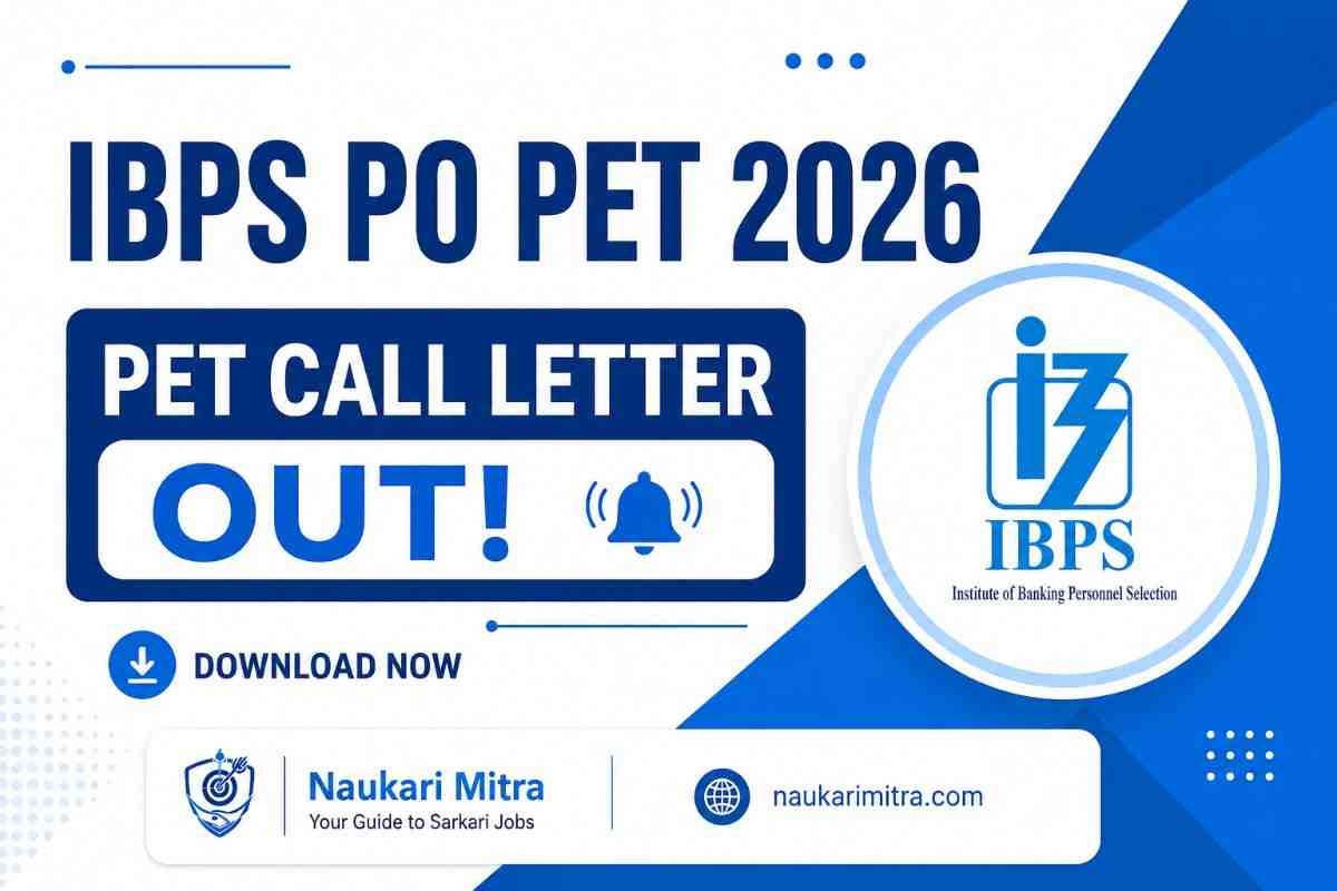 IBPS PO PET Call Letter 2026