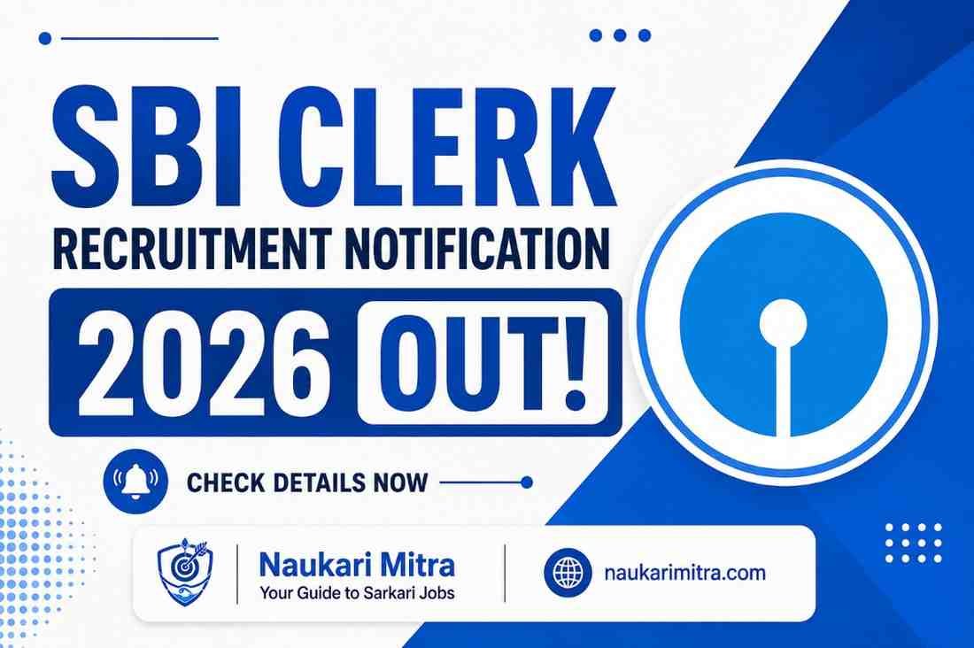 SBI Clerk Recruitment Notification 2026