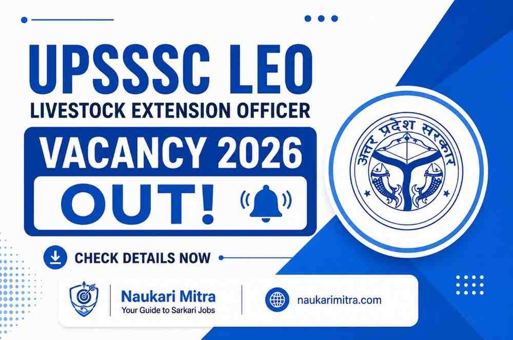 UPSSSC Livestock Extension Officer 2026