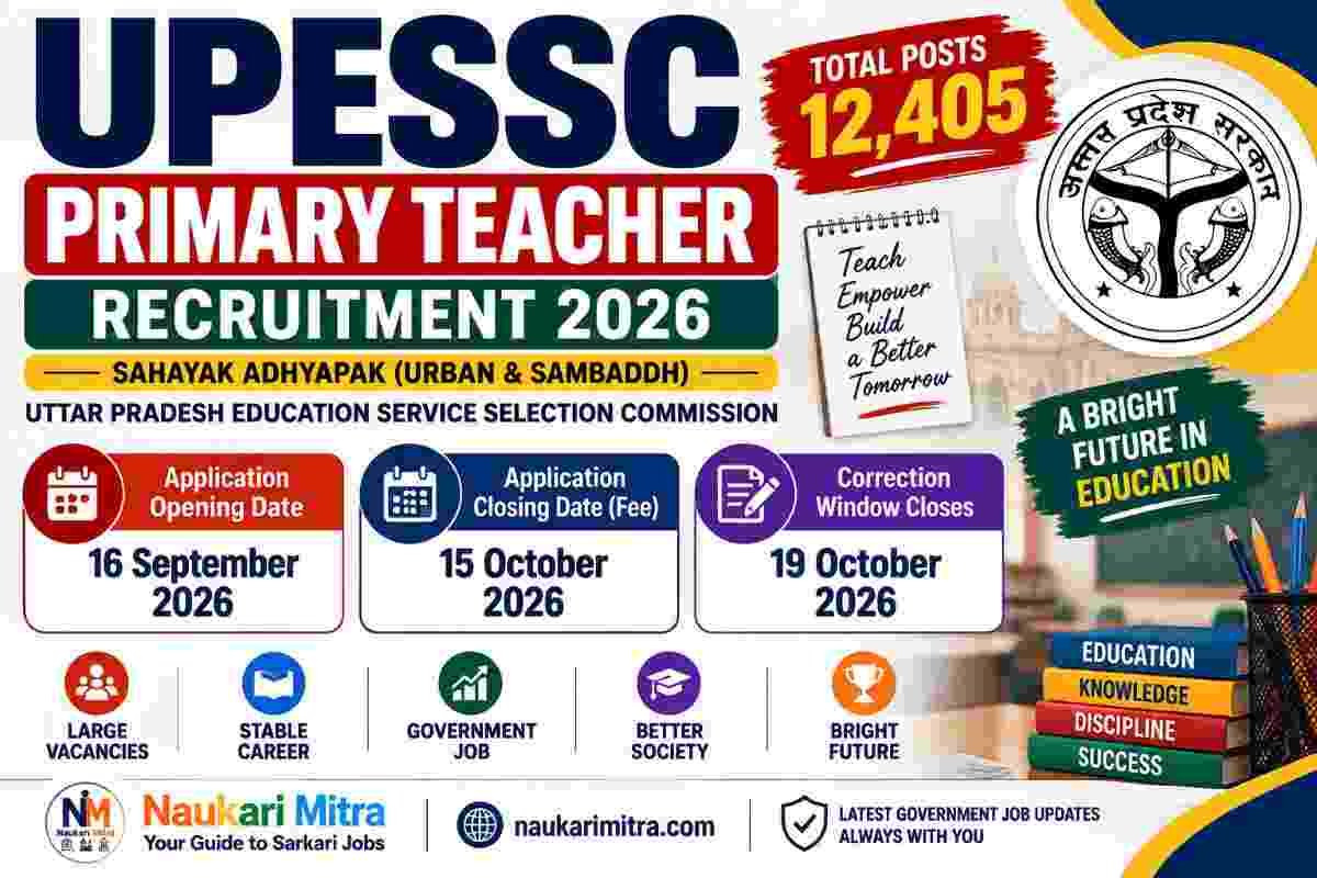 UPESSC Primary Teacher Recruitment 2026